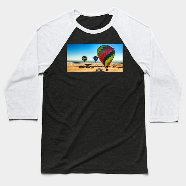 White Sands Hot Air Balloon Invitational Baseball T-Shirt by Gestalt Imagery